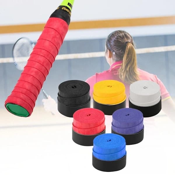 Grip Wrap Tennis Sulkapallo Squash Grip 12 kpl 6 värissä