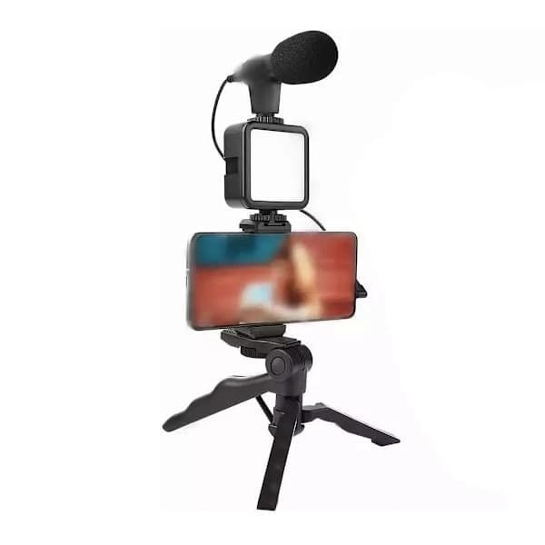 Smartphone Vlog-sæt til TikTok, YouTube og Streaming, med Stativ