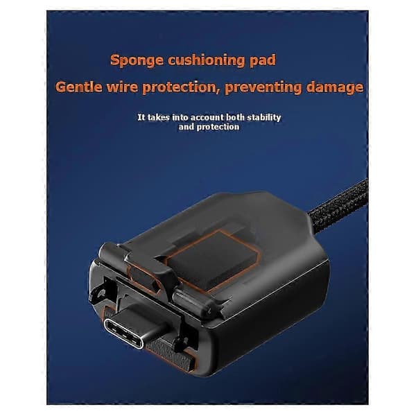 Reparationsdel stikhus til låsning af USB-kabler, kompatibel med PS5 Edge controller gamepad tilbehør.
