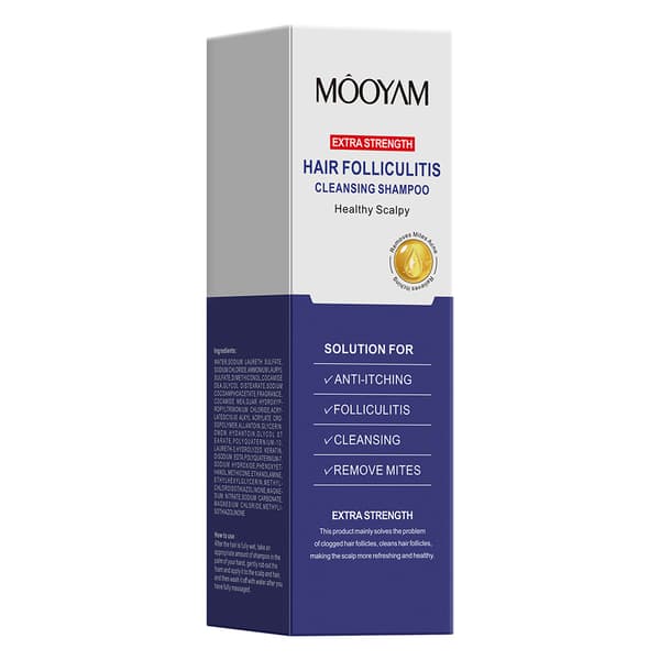 Antisvampeshampoo mod Folliculitis, Seborrheisk Dermatitis og Skæl 250 ml/8,4 oz