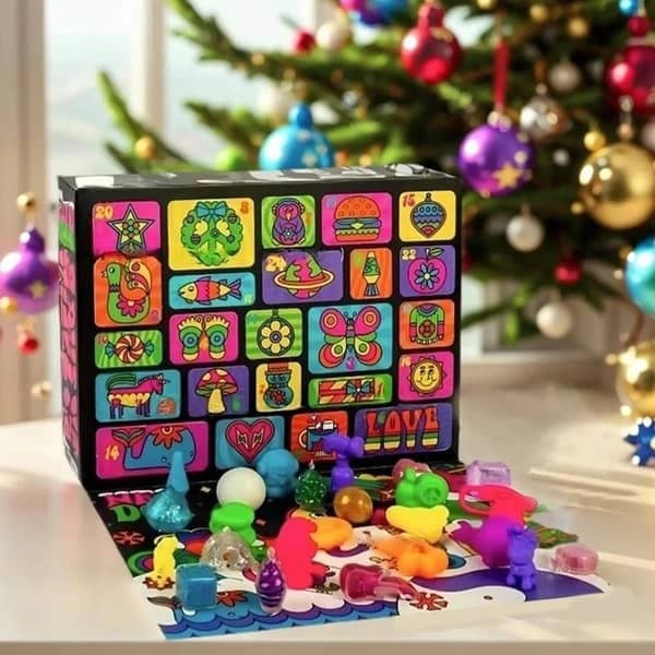 Auledio NeeDoh Julekalender 2025 – Julekalender med sjove stressbolde og overraskelser