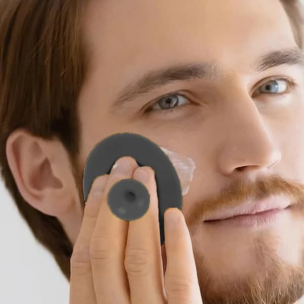 4 st exfolierande ansiktsrengöringsborste - svart + rosa + vit + röd