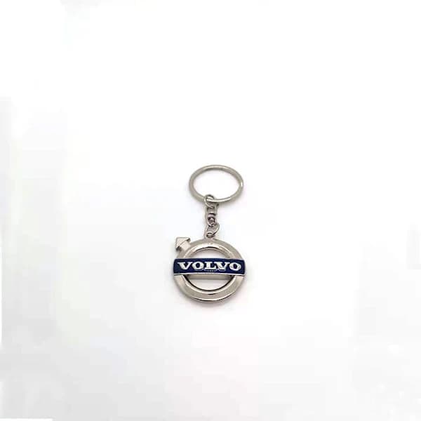 2 kpl Volvo-auton avaimenperä 3D-kromimetalli - metalliseosavaimenperä