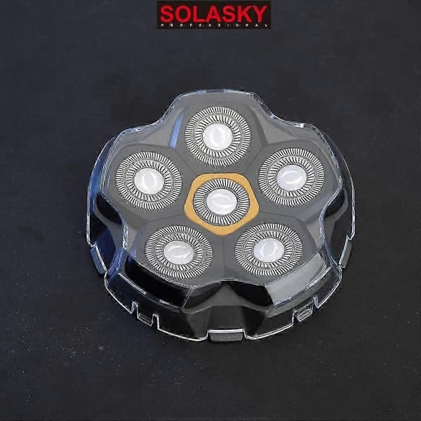 To magnetiske udskiftningshoveder med 6 blade, vaskbare hoveder.