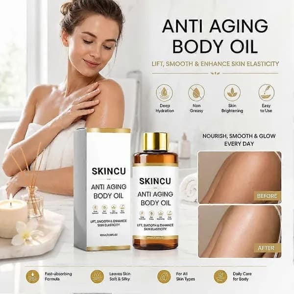Anti-aging kroppsolja – Uppstramande, återfuktande, snabbabsorberande – 100 ml