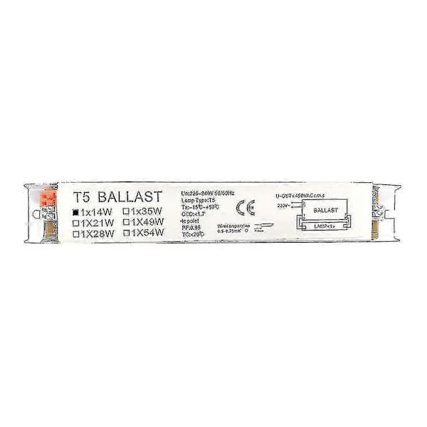 220-240V bredspænding T5 elektronisk forkobling til lysstofrør, husholdningsbrug, 1x28W