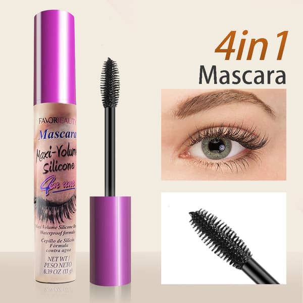 Vattenfast Mascara Kladdfri Volymgivande Förlängande Långvarig #04