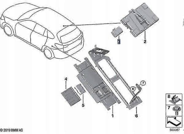 Telematikkbatteri for BMW 84102447710