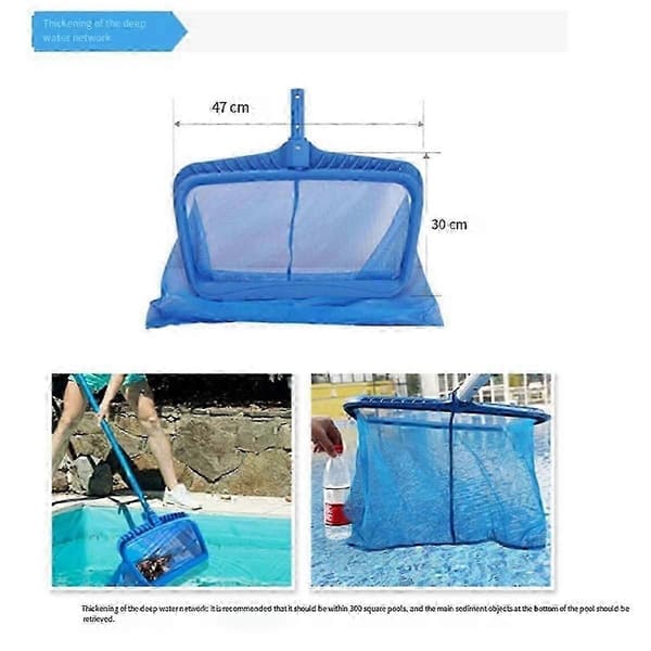 Professionell poolskimmer, ultrafint nät, mycket effektiv rengöring.