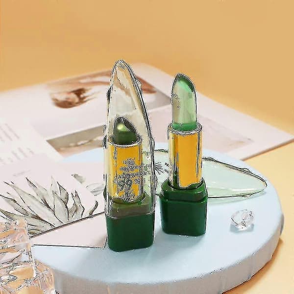 Aloe Vera Læbestift Magisk Temperatur Farveskiftende Læbestift Makeupsæt 3PCS