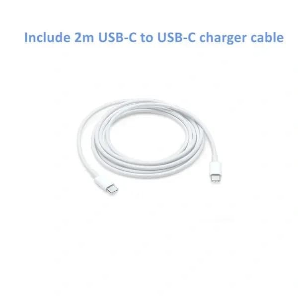 96W USB-C-oplader til MacBook Pro og Air; understøtter PD hurtigopladning; kompatibel med bærbare computere, tablets og smartphones.