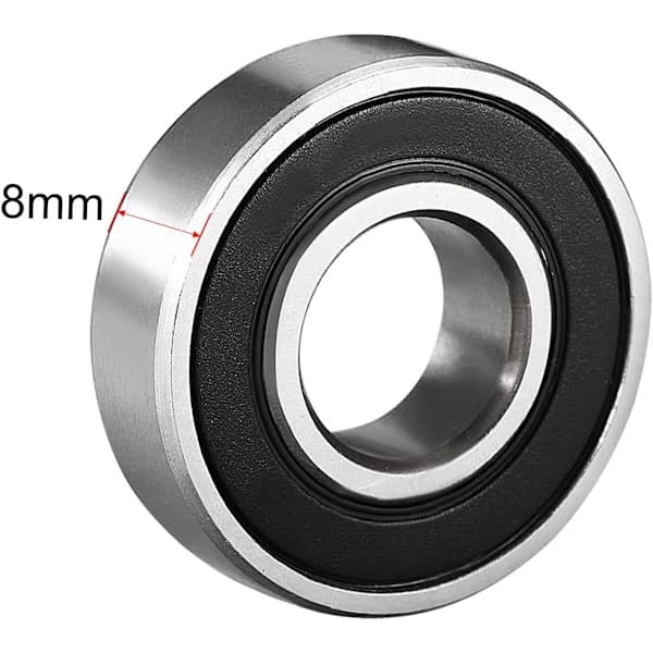 4 st 6001-2RS Dubbelsidigt tätade kullager 12mmx28mmx8mm Kolstål