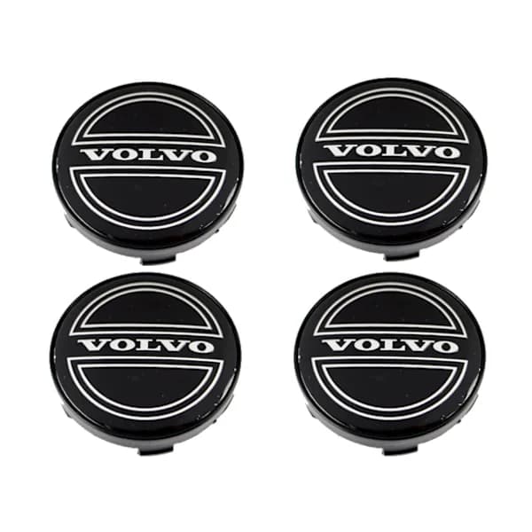 Volvo hjulkapsler, 60 mm, kompatible med 57 mm borediameter, 4-pak