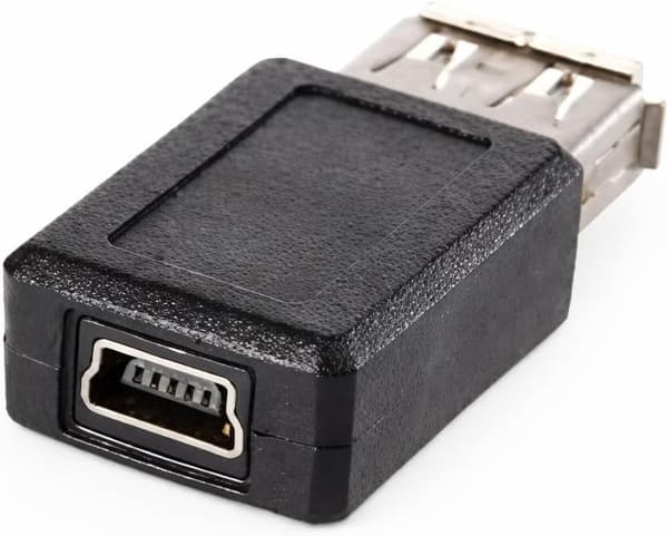 2.0 Type A hun til Mini 5-ben Type B hun adapter - 1 stk.
