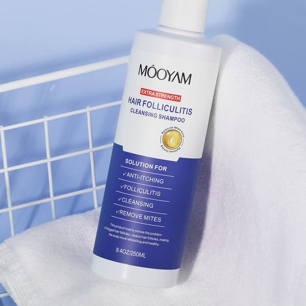 Antisvampeshampoo mod Folliculitis, Seborrheisk Dermatitis og Skæl 250 ml/8,4 oz