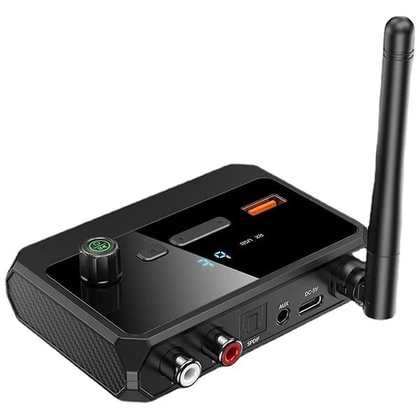 Bluetooth 5.3 Digital Display Modtager - Optiske og Koaksiale Adaptere, Understøtter USB-flashdrev og MP3-afspilning