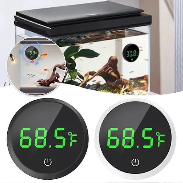 Trådløst LED Akvarie Termometer med Digital LCD Display