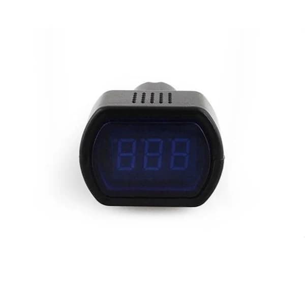 Bilvoltmeter - svart sigarettenneruttak