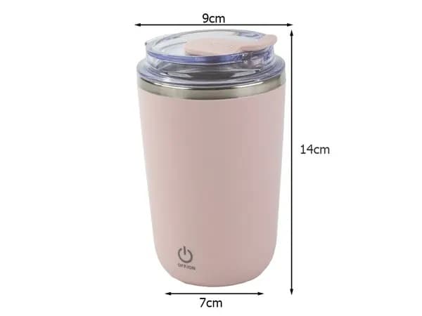 350 ml isolert krus – Selvrørende krus i rustfritt stål med USB-port