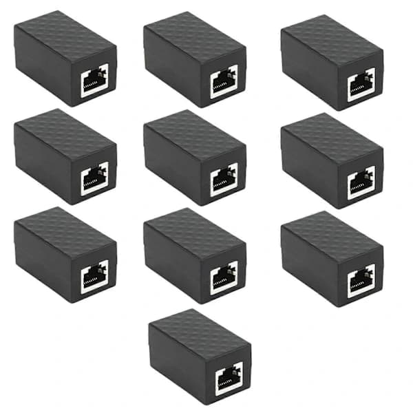 10-pack RJ45 åskledaradaptrar / Ethernet överspänningsskydd (enhetsskydd)