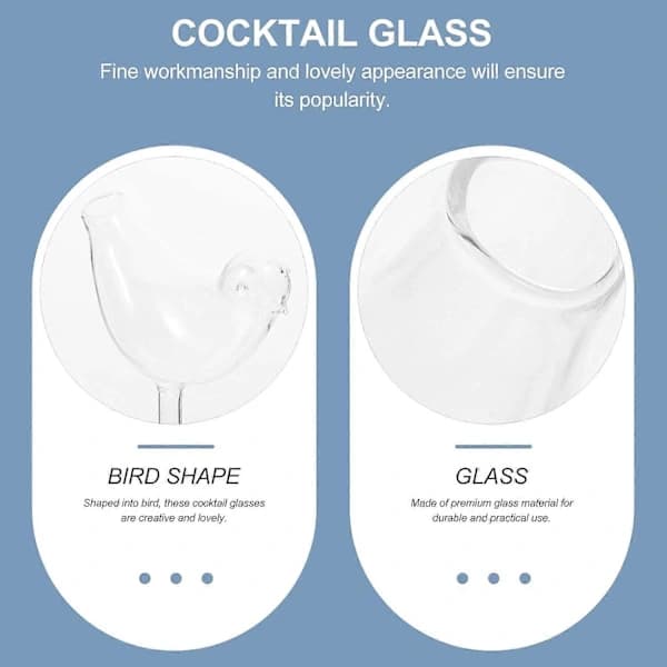 8-pack kreativa cocktailglas för barrestaurang