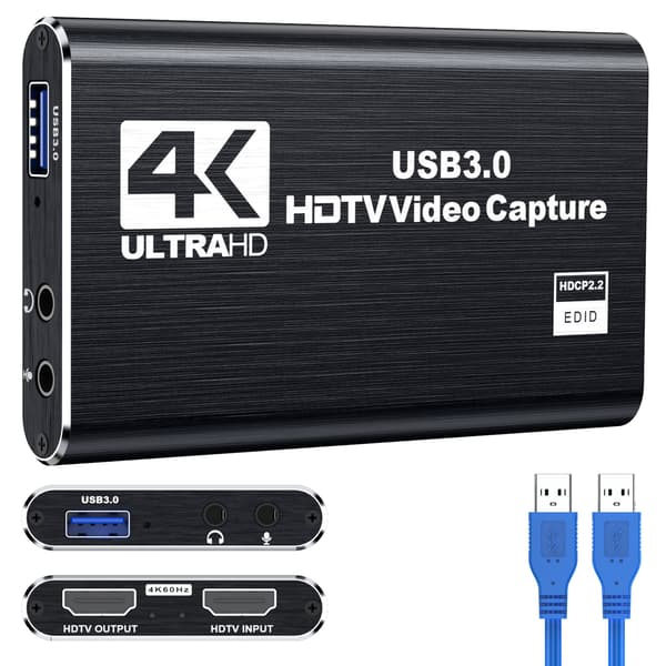 Videooptagelseskort, Switch-specifikt optagelseskort, understøtter 4K 1080P 60FPS video stream-optagelse.
