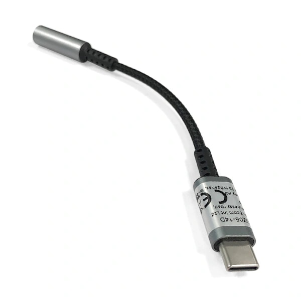 USB-C till 3,5 mm hörlursadapter, grå