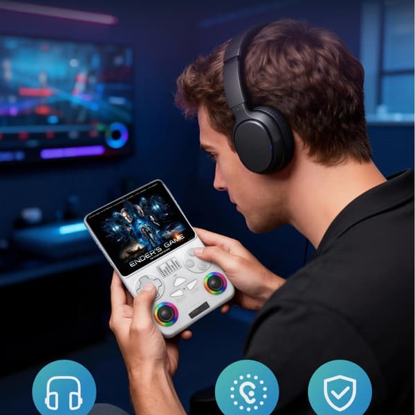 Ny 2026 Håndholdt Spillekonsol med YouTube-understøttelse (J36 Ultra Android System) black