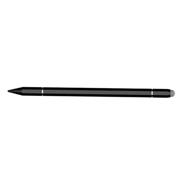 Præcisions-stylus med disk og silikonespids, sort
