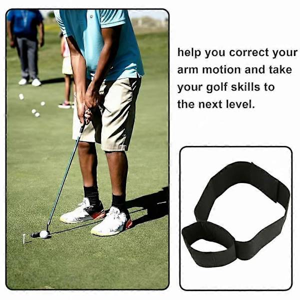 Golfsving Armforbindelsesbånd Nylon Elastisk Golfsving Træningshjælpemiddel