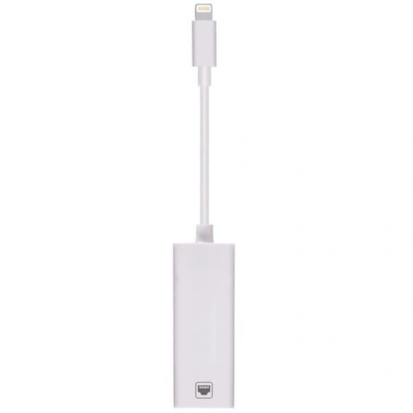 Lightning-Ethernet-sovitin iPhonelle ja iPadille - iOS 1:lle