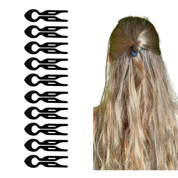 10 sorte hårklemmer til hårstyling, professionel håropsætning