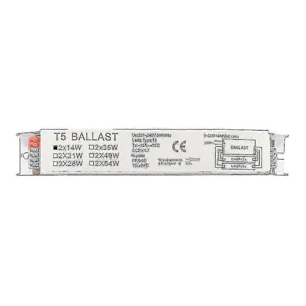 220-240V bredspænding T5 elektronisk forkobling til lysstofrør, husholdningsbrug, 1x28W