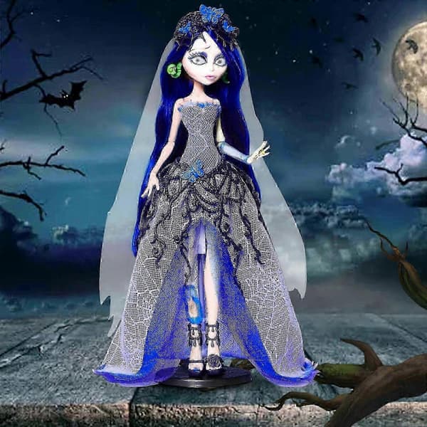 Monster.high Tim Zombie Bride Emily Skullector Doll - Ny Ankomst