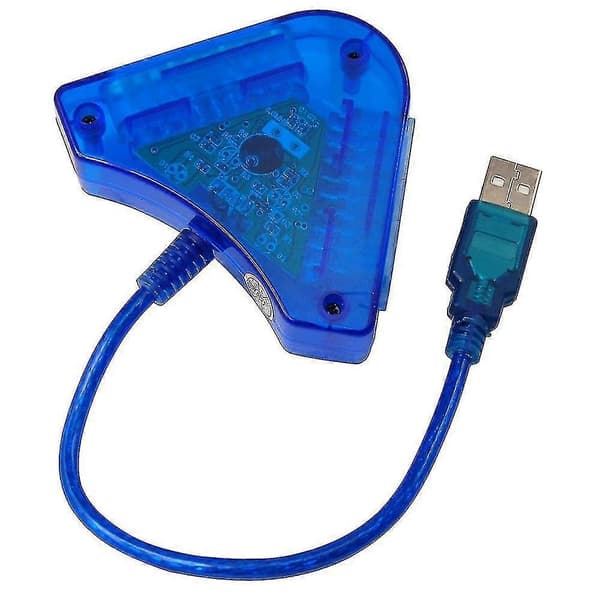Dobbel-port PS2 til USB PS3 PC-adapter spillkontroller konverteringskabel