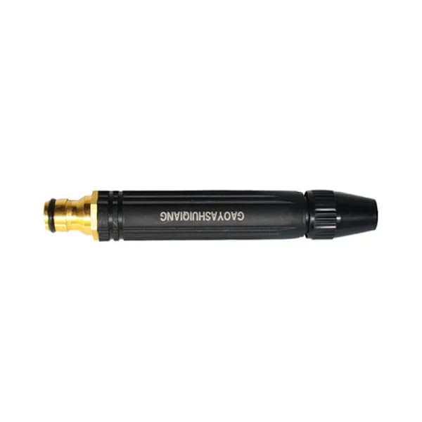 Højtryksvandpistol - Sort aluminiumslegering og PVC-dyse