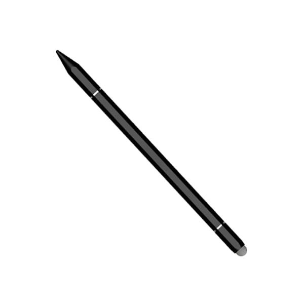 Præcisions-stylus med disk og silikonespids, sort