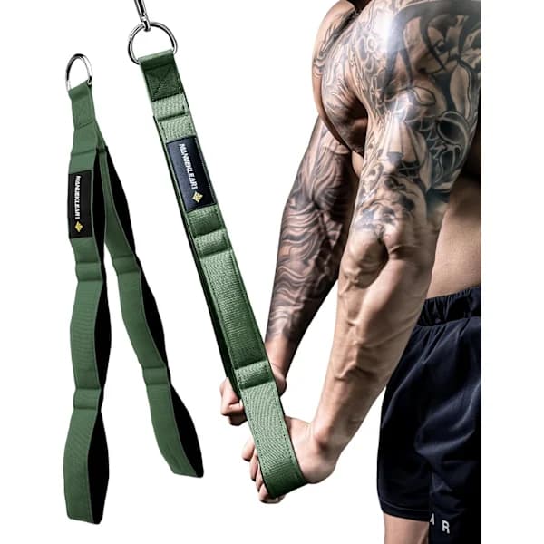 Tricepsrepfäste - Förbättrad rörelseomfång Kabelhandtag för Pushdowns, Curls, Face Pulls, Professionell Gymanvändning