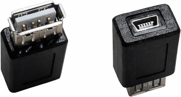 2.0 Type A hun til Mini 5-ben Type B hun adapter - 1 stk.