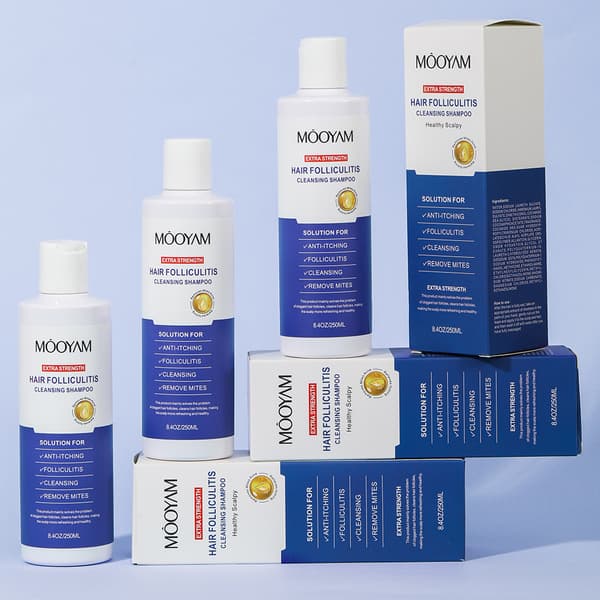 Antisvampeshampoo mod Folliculitis, Seborrheisk Dermatitis og Skæl 250 ml/8,4 oz