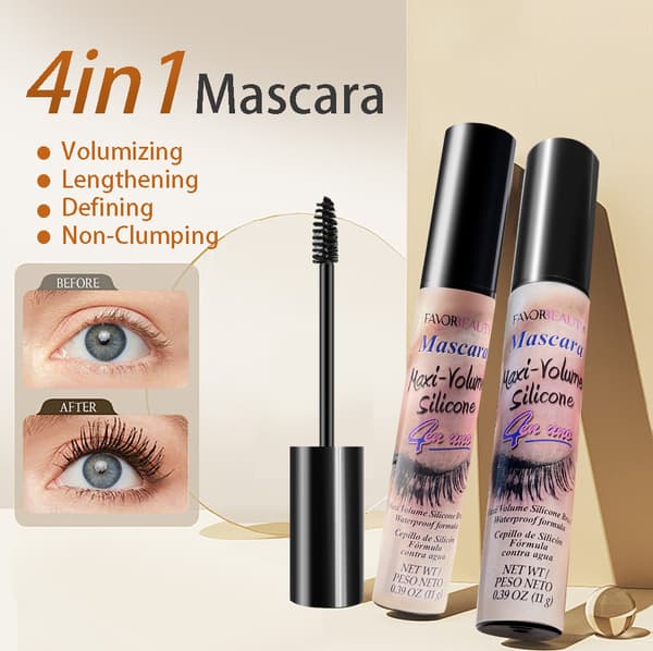 Vattenfast Mascara Kladdfri Volymgivande Förlängande Långvarig #04