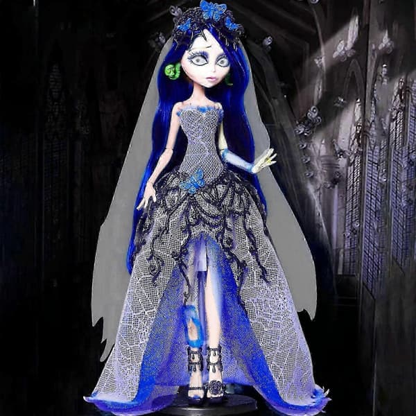 Monster.high Tim Zombie Bride Emily Skullector Doll - Ny Ankomst