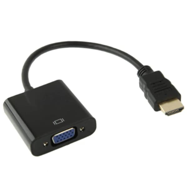 VGA til HDMI-adapter - 1080p, svart