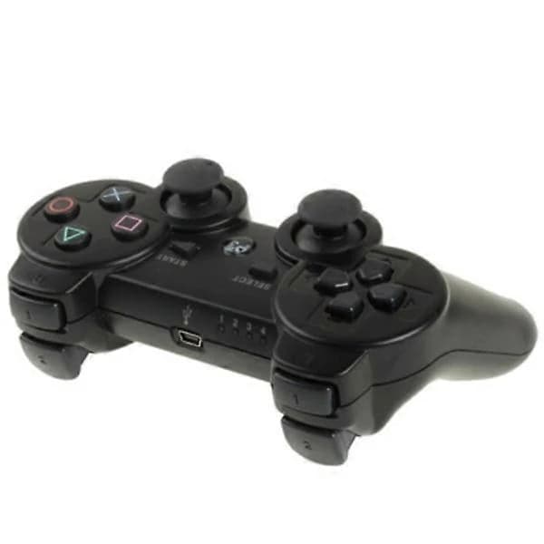 2-pakning - Trådløs kontroller til PS3 - Kompatibel - Svart