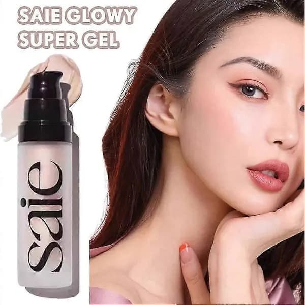 Saie Glowy Super Gel 15ml Highlighter, Daggig Ansiktsmakeup, Icke-klibbig 12H Hydrering för Känslig Hud
