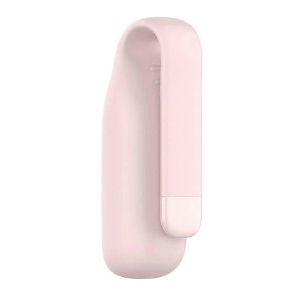 Fitbit-Luxe Silikonklockfodral Krok med metallklämma - Rosa