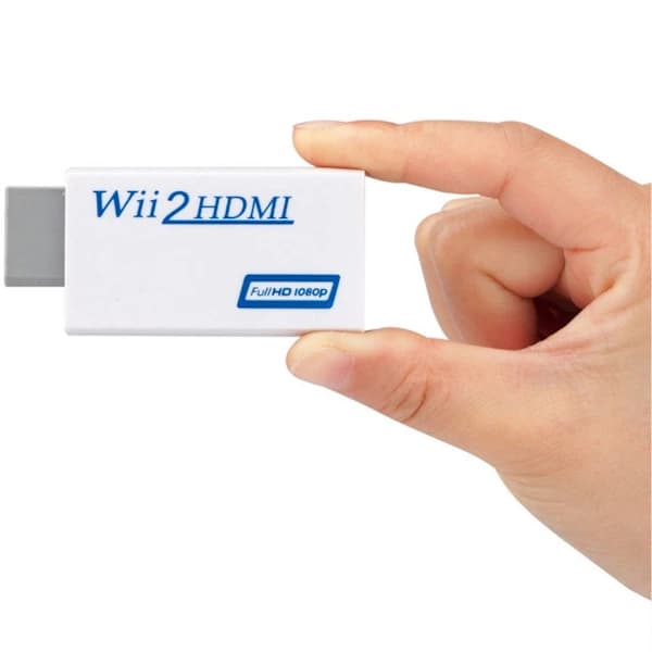 HDMI-adapter til Nintendo Wii - Fuld HD 1080p Hvid