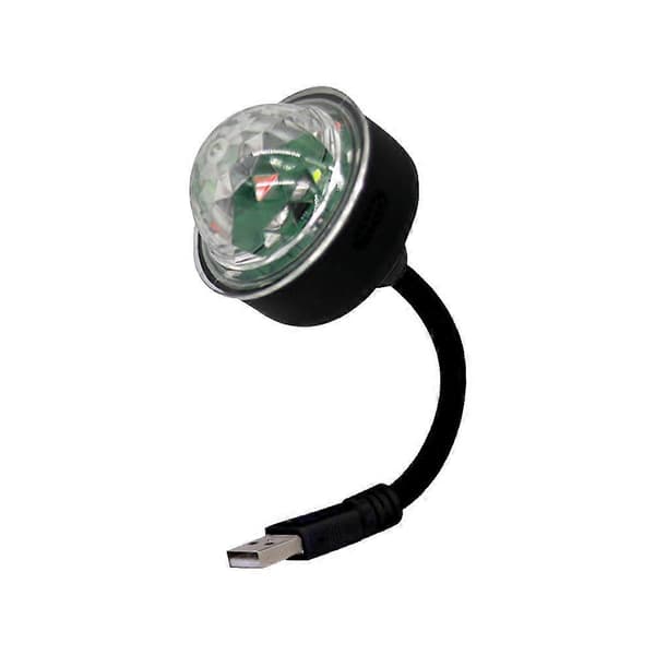 USB Scene Diskolys Mini Festlampe Hjemme Atmosfære Lampe white/1pc