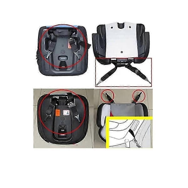 25-26 Store mængder dobbeltkroge til bilsikkerhedssæder, velegnet til at forbinde sikkerhedsseler til Isofix/Latch-kroggrænseflader.