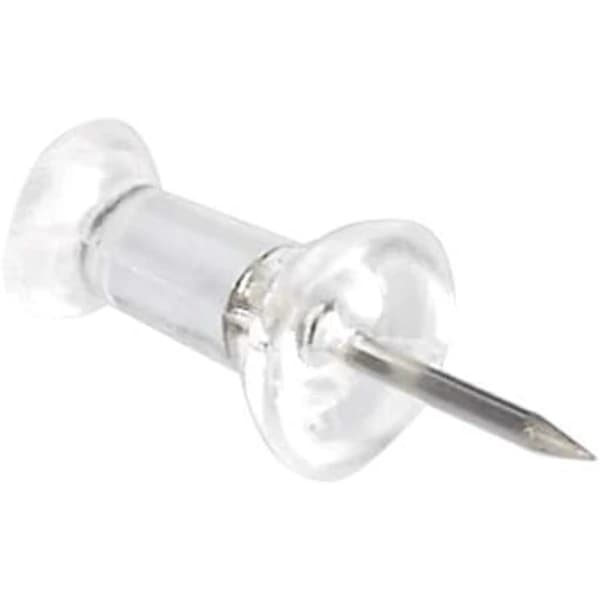 Teiknestifter, klare plasthoder, stålnålspisser, 100/200 stk per pakke, 100 stk per pakke (klar).